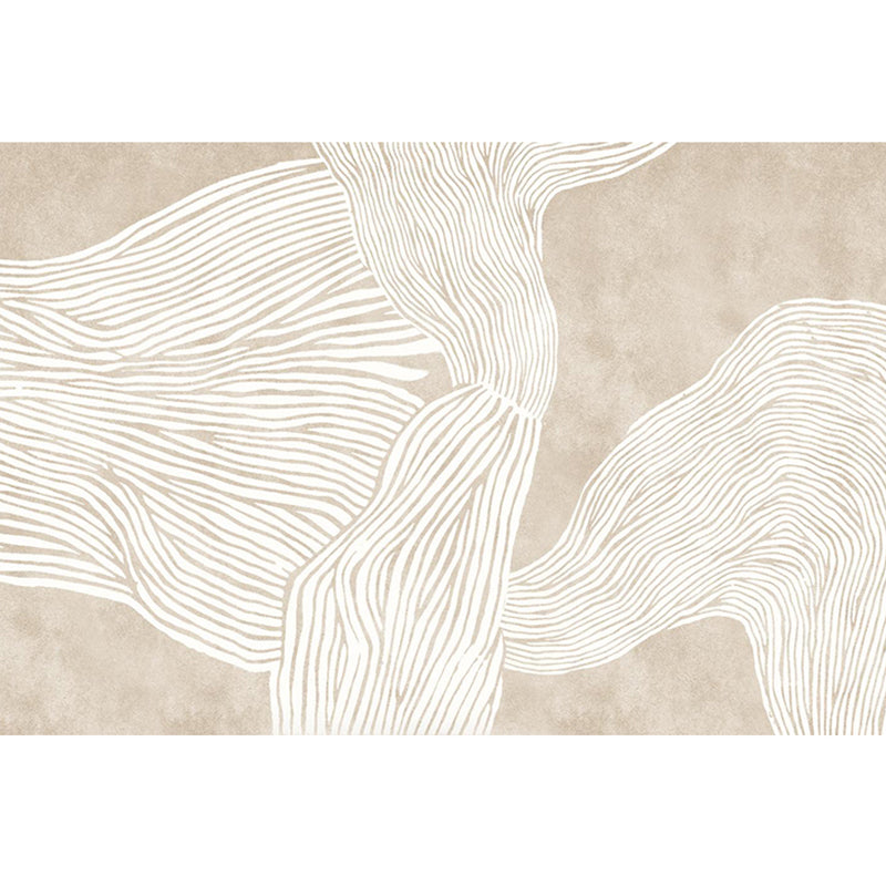 BowLift | Creative Decor Rug Apricot Abstract Printed Area Rug Polypropylene Non-Slip Backing Pet Friendly Rug