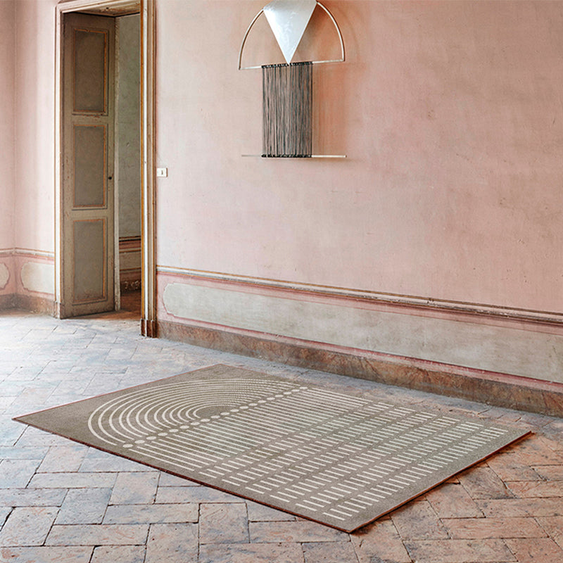 BowLift | Calming Color Block Carpet Multicolored Cotton Blend Indoor Carpet Non-Slip Back Machine Washable Carpet for Space