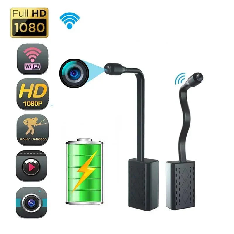 BowLift | Hidden Spy Cam with 360° Foldable Lens - Wireless Mini Camera