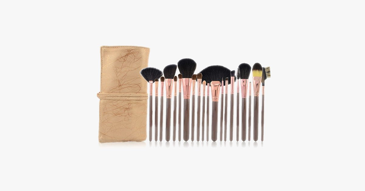 BowLift | Coco Bronze Brush Set of 20 - Useful for full face makeup