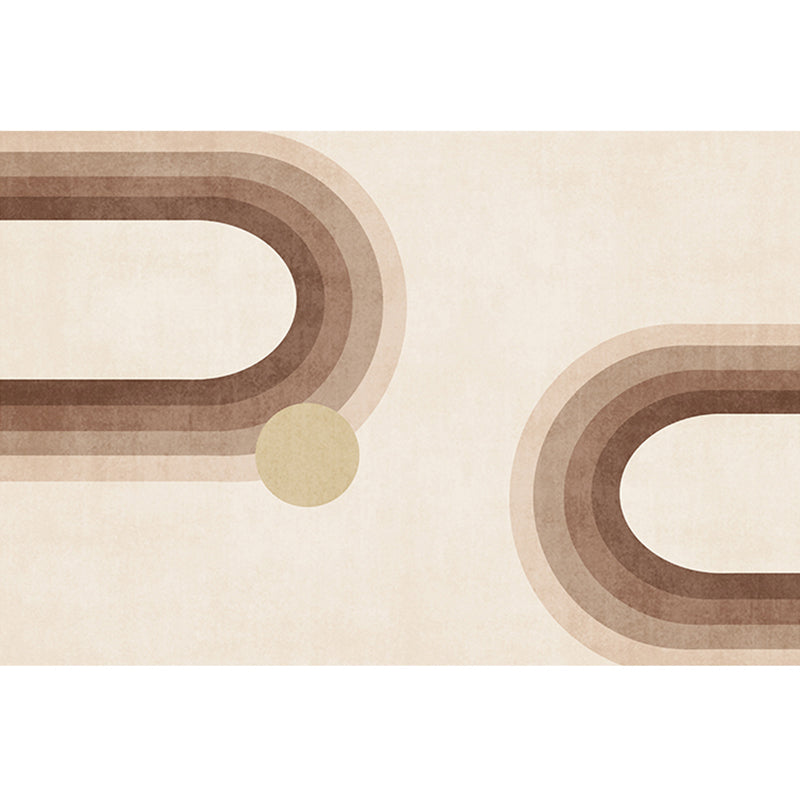 BowLift | Casual Multicolor Relaxing Carpet Synthetic Color Block Carpet Non-Slip Back Washable Carpet for Bedroom