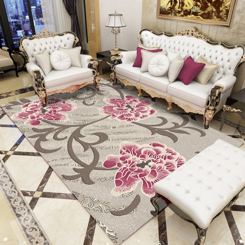 BowLift | Indian Living Room Rug Multicolored Geometric Pattern Indoor Rug Polyester Pet Friendly Washable Rug