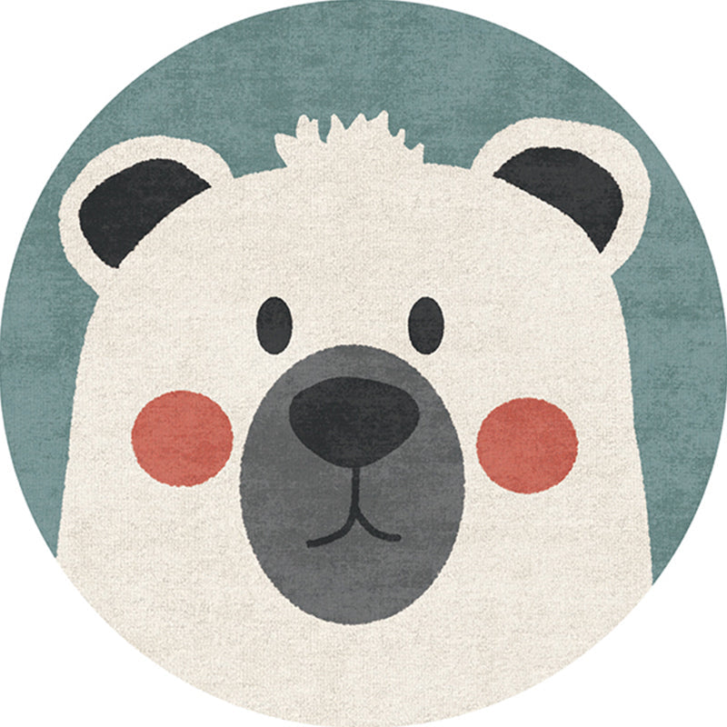 BowLift | Casual Kids Bedroom Rug Multicolor Cartoon Indoor Rug Polyester Non-Slip Easy Care Area Rug