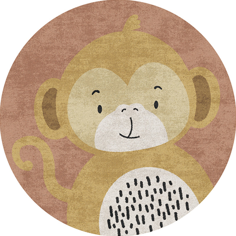 BowLift | Casual Kids Bedroom Rug Multicolor Cartoon Indoor Rug Polyester Non-Slip Easy Care Area Rug