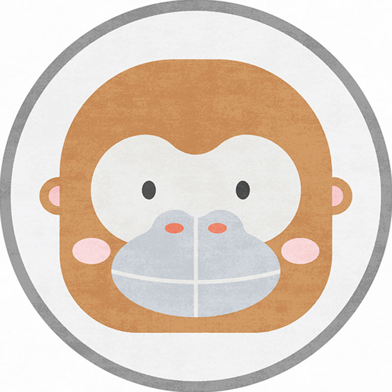 BowLift | Casual Kids Bedroom Rug Multicolor Cartoon Indoor Rug Polyester Non-Slip Easy Care Area Rug