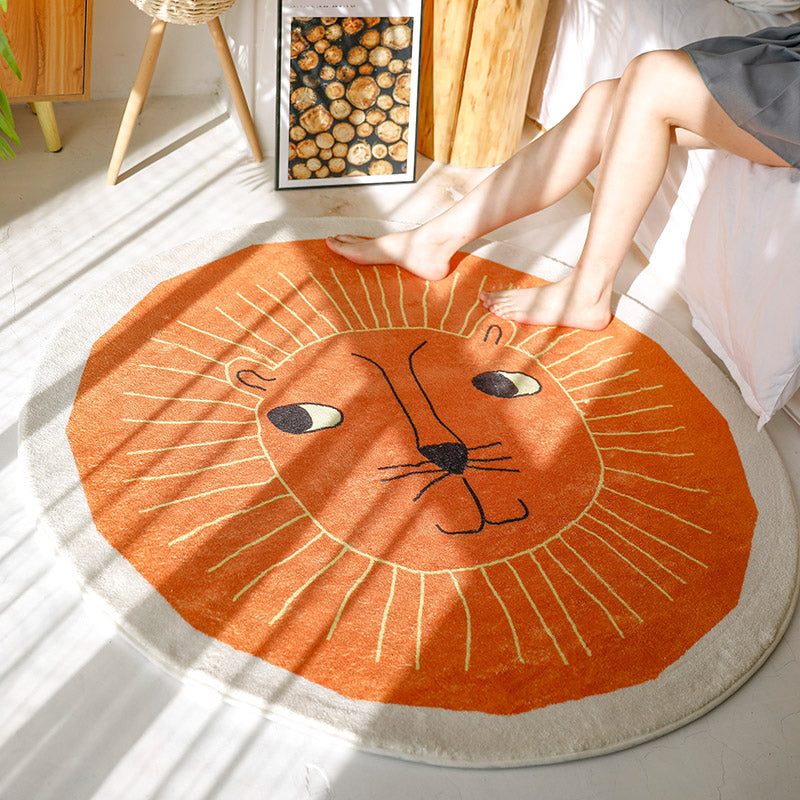 BowLift | Sweet children's room carpet Multicolor Cartoon area rug Synthetic Non-slip Pet-friendly Indoor carpet