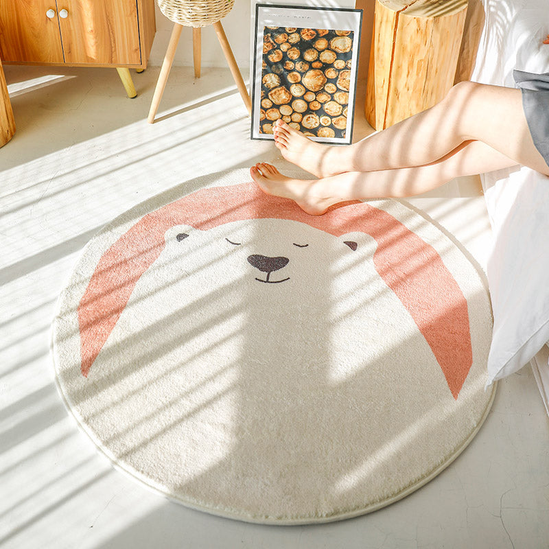 BowLift | Sweet children's room carpet Multicolor Cartoon area rug Synthetic Non-slip Pet-friendly Indoor carpet