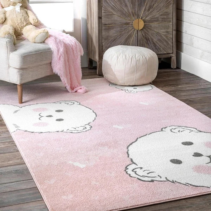 BowLift | Funky Kids Bedroom Rug Multicolor Cartoon Area Rug Polyester Pet-Friendly Machine Washable Rug