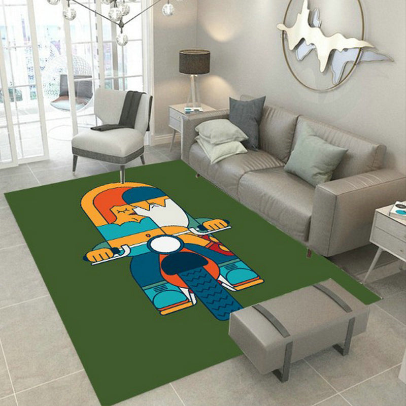 BowLift | Designer Room Decor Carpet Multicolored Fairy Tale Print Carpet Polyester Anti-Slip Back Pet Friendly Carpet