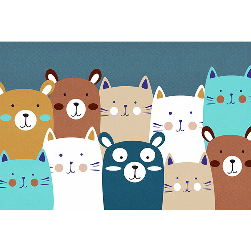 BowLift | Beautiful Children's Room Carpet Multicolor Cartoon Pattern Area Rug Non-Slip Back Easy Care Indoor Rug