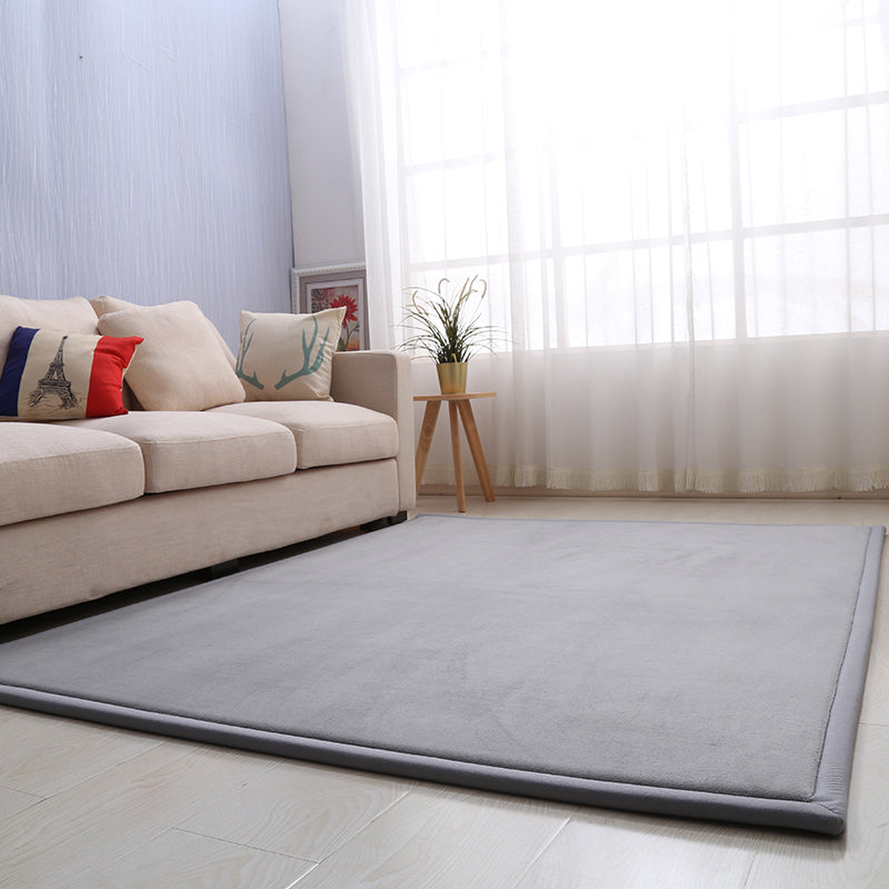 BowLift | Casual Solid Color Rug Multicolored Synthetic Indoor Rug Pet-Friendly Non-Slip Back Rug for the Bedroom