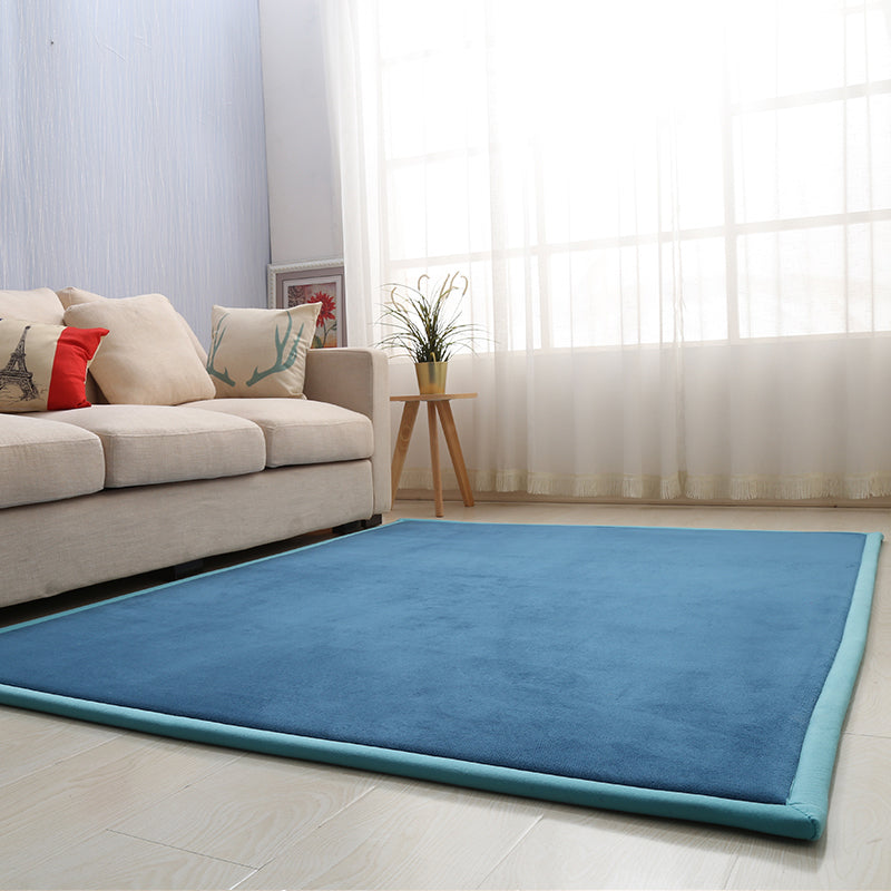 BowLift | Casual Solid Color Rug Multicolored Synthetic Indoor Rug Pet-Friendly Non-Slip Back Rug for the Bedroom