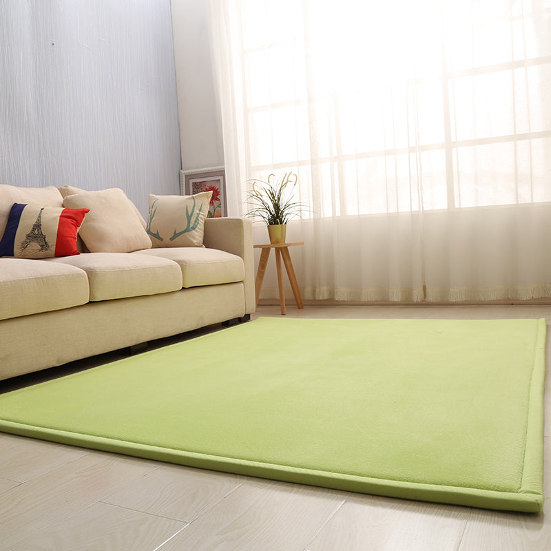 BowLift | Casual Solid Color Rug Multicolored Synthetic Indoor Rug Pet-Friendly Non-Slip Back Rug for the Bedroom