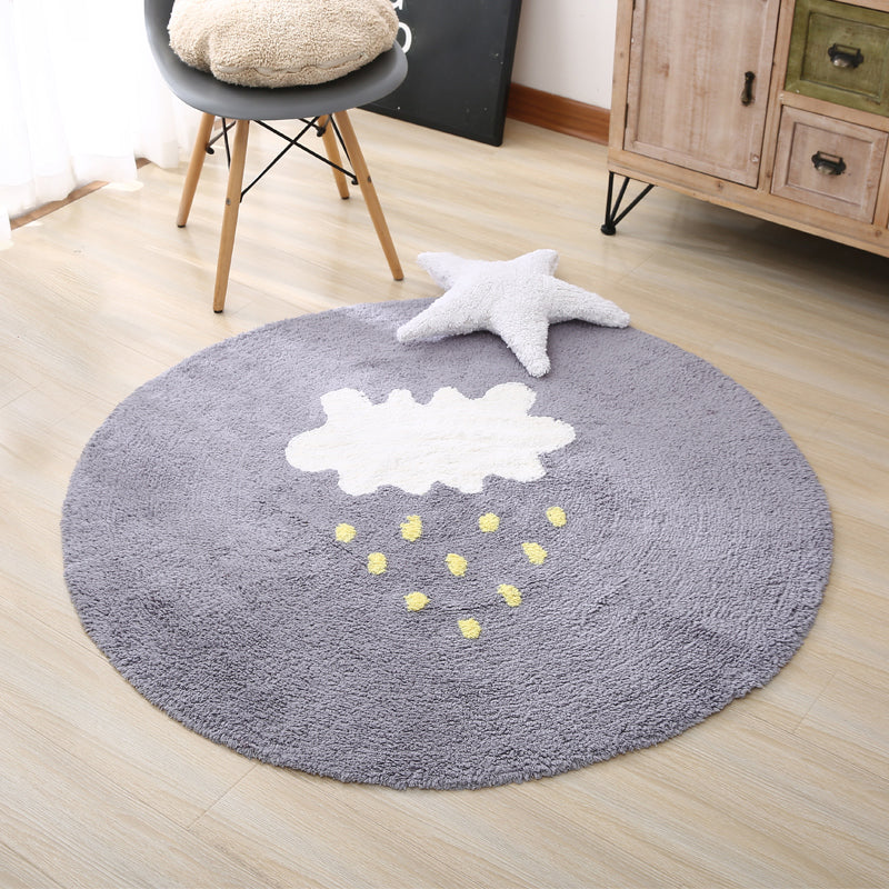 BowLift | Beautiful Children's Room Rug Multicolor Cartoon Rug Cotton Non-Slip Floor Washable Rug