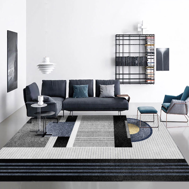 BowLift | Western Living Room Rug Multicolored Polypropylene Rug Non-Slip Back Washable Indoor Rug