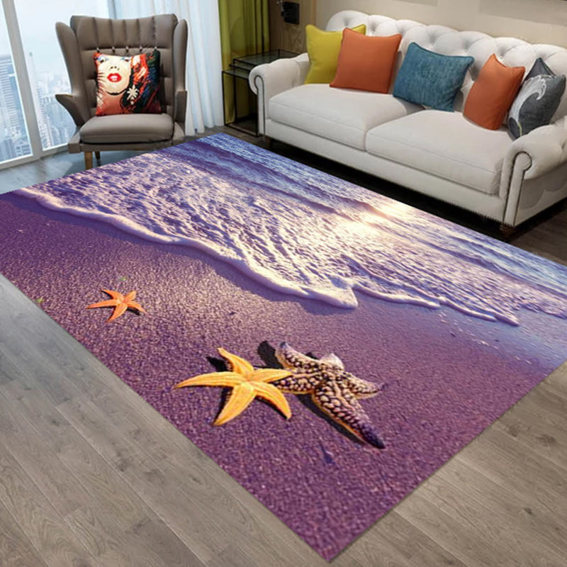 BowLift | Sweet Animal Print Rug Multicolored Polypropylene Rug Polyester Non-Slip Back Washable Rug