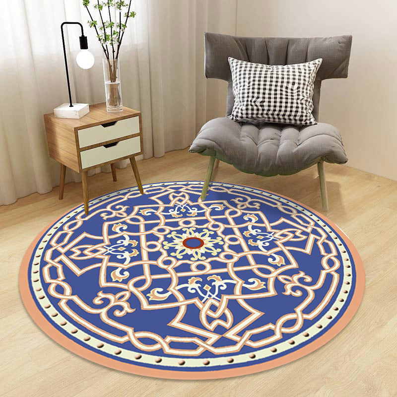 BowLift | Chinoiserie Floral Rug Multicolor Polypropylene Rug Pet Friendly Non-Slip Back Stain Resistant Rug for the Drawing Room