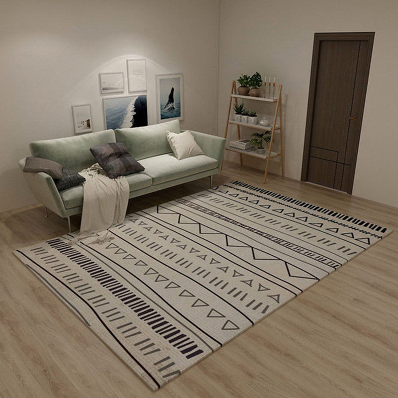 BowLift | Western Tribal Print Rug Multicolored Synthetic Rug Machine Washable Non-Slip Back Stain Resistant Rug for Living Room