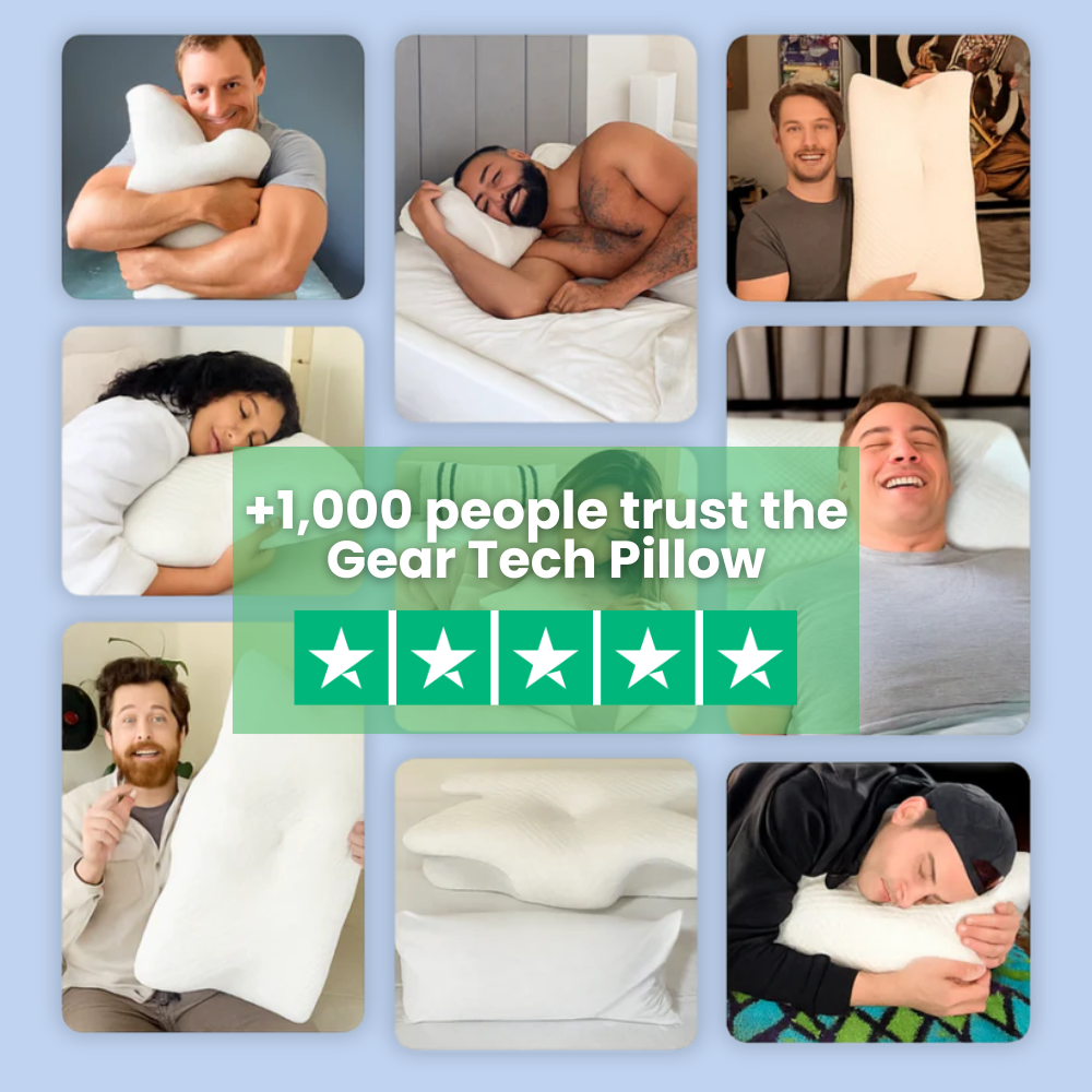 BowLift | Pillow for Sleep Apnea & Snoring Relief – Ergonomic Memory Foam Anti-Snore Pillow for Better Breathing & Deep Sleep Support