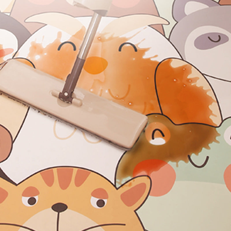 BowLift | Beautiful children's room carpet Multicolored cartoon pattern Indoor carpet PVC stain-resistant machine washable carpet