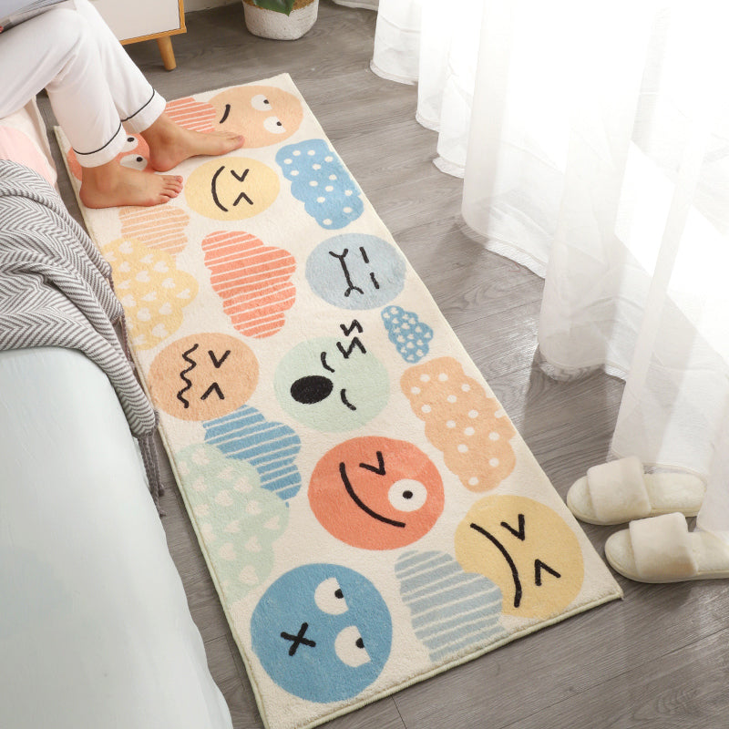 BowLift | Beautiful Children's Room Rug Multi-colored Cartoon Printed Area Rug Lambswool Non-slip Machine Washable Rug