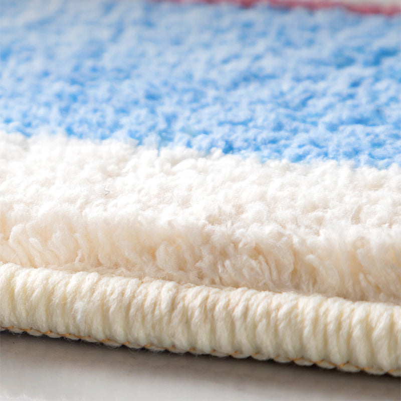 BowLift | Beautiful Children's Room Rug Multi-colored Cartoon Printed Area Rug Lambswool Non-slip Machine Washable Rug