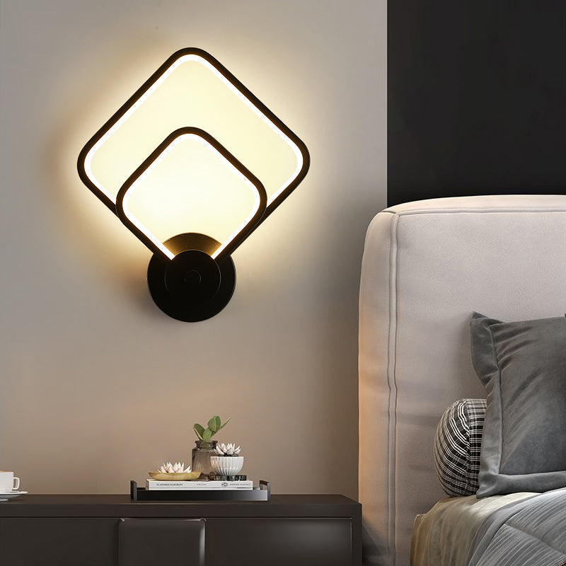 BowLift | Acrylic Loop-shaped Wall Light Simplicity LED Wall Sconce for Bedroom