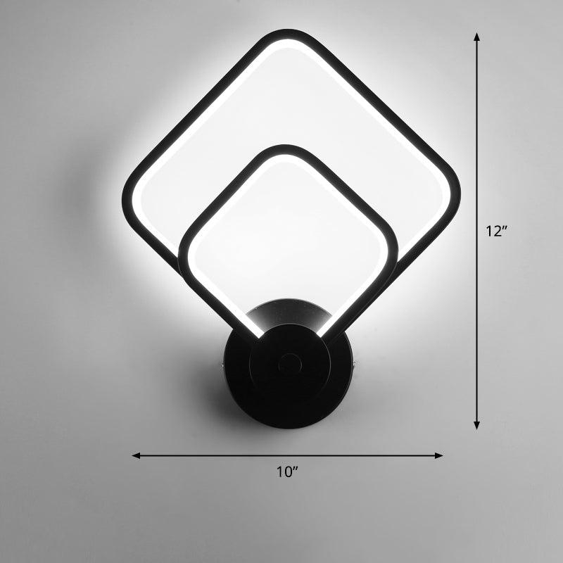 BowLift | Acrylic Loop-shaped Wall Light Simplicity LED Wall Sconce for Bedroom