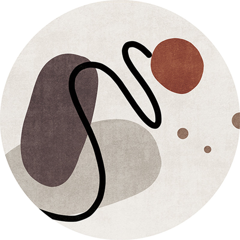 BowLift | Designer Color Block Area Rug Multi Color Cotton Blend Area Rug Easy Care Pet Friendly Washable Indoor Rug for Decor