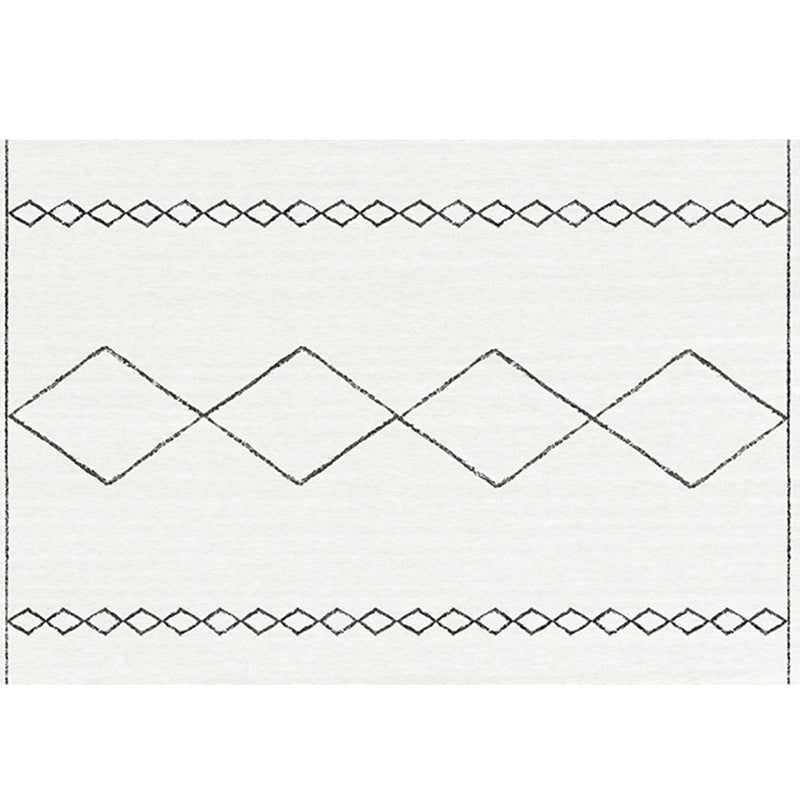 BowLift | Bohemian Living Room Rug Multicolor Geometric Pattern Rug Polyester Non-Slip Mat Pet-Friendly Indoor Rug