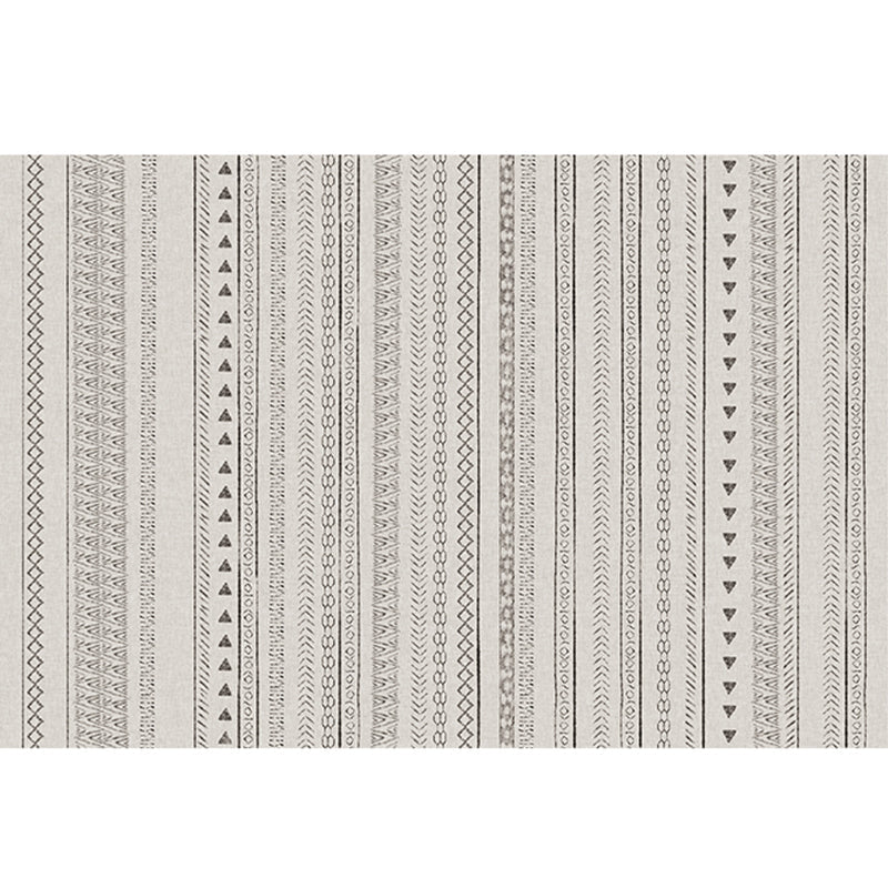 BowLift | Bohemian Living Room Rug Multicolor Geometric Pattern Rug Polyester Non-Slip Mat Pet-Friendly Indoor Rug