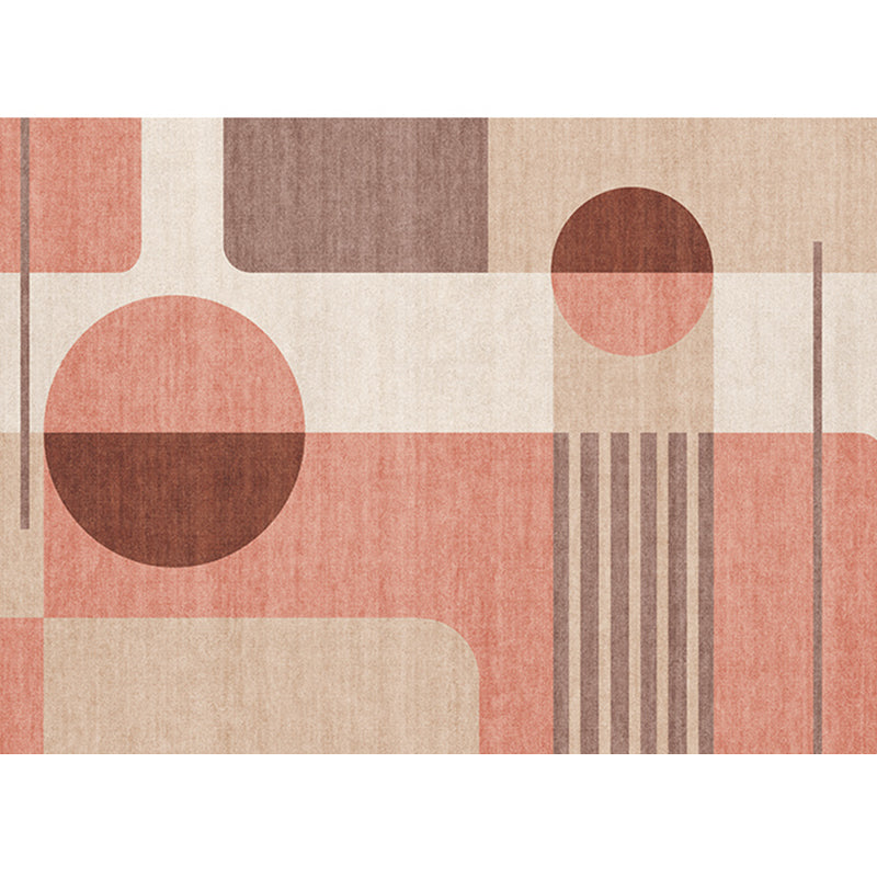 BowLift | Bohemian Living Room Rug Multicolor Geometric Pattern Rug Polyester Non-Slip Mat Pet-Friendly Indoor Rug