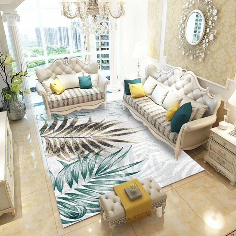 BowLift | Chinoiserie Flower Rug Multicolor Polypropylene Area Rug Non-Slip Back Pet-Friendly Easy Care Indoor Rug for Living Room