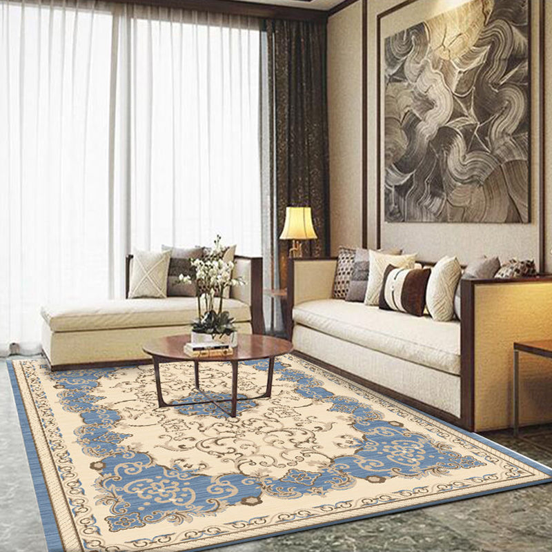 BowLift | Formal Living Room Carpet Multicolored Plant Print Carpet for Indoors Polypropylene Non-Slip Back Pet-Friendly Carpet