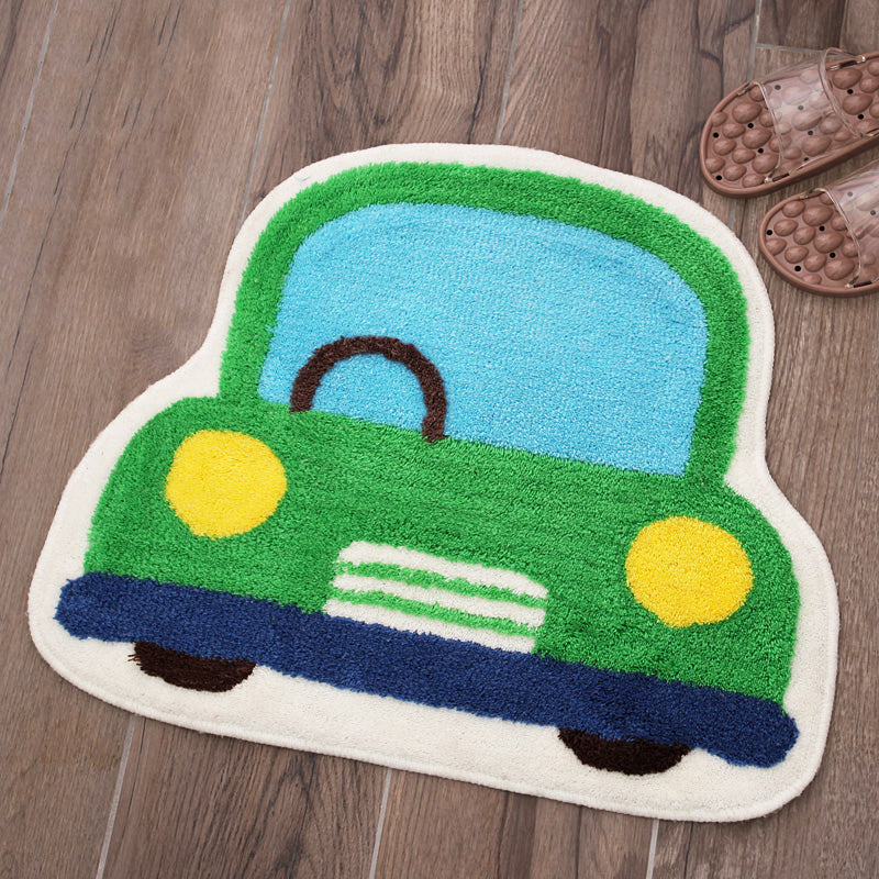 BowLift | Creative Children’s Room Rug Multicolored 3D Pressed Indoor Rug Cotton Blend Non-Slip Pet Friendly Area Rug