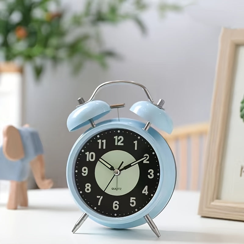 BowLift | LuminousTime - Elegant Metal Alarm Clock with Gentle Lighting for Peaceful Mornings and Nights