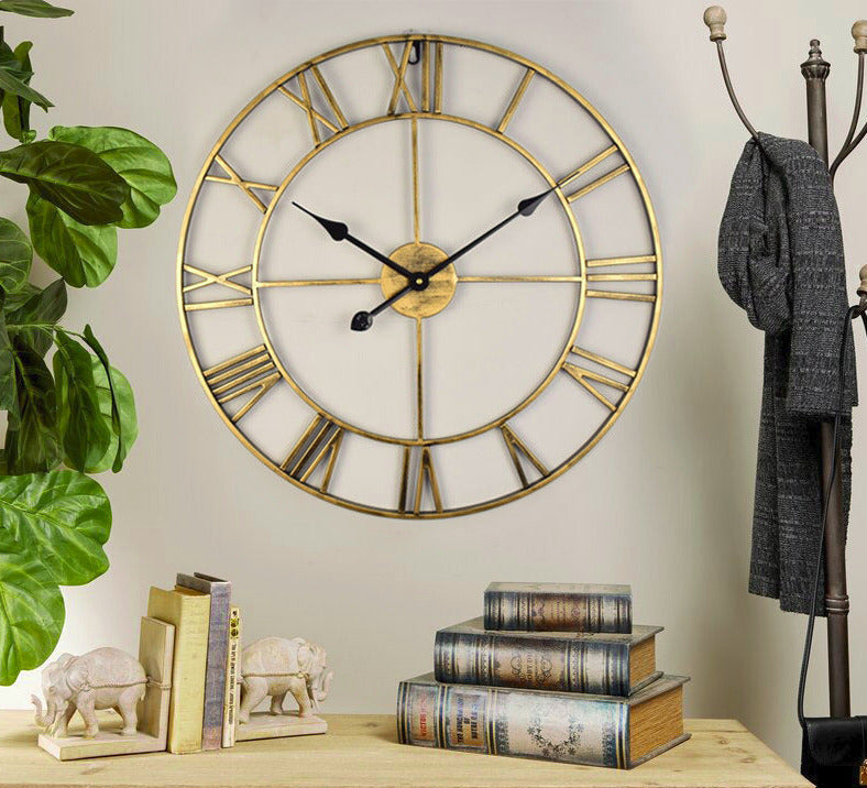 BowLift | Vintage Iron Large Retro Wall Clock