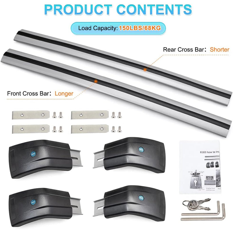 BowLift | Roof Rack Cross Bars for Hyundai Tucson 2016-2021 Aluminum Luggage Rack Roof Rack Crossbar