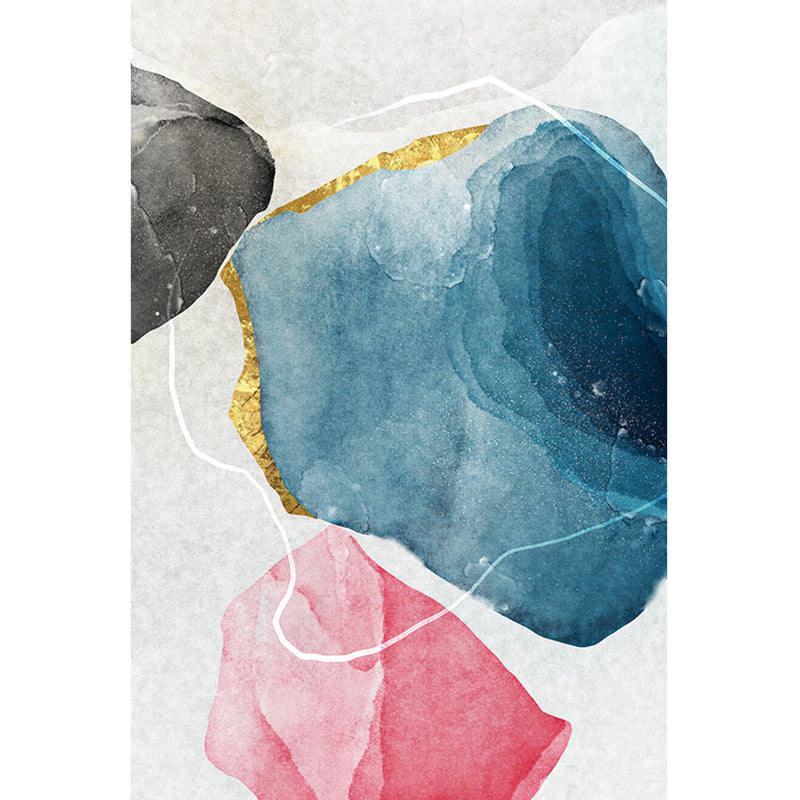 BowLift | Casual Geometric Pattern Rug Multicolored Synthetic Indoor Rug Non-Slip Back Machine Washable Area Rug for Living Room