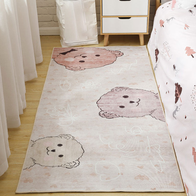 BowLift | Cute Cartoon Pattern Carpet Multicolor Polypropylene Indoor Carpet Non-Slip Easy to Care Area Rug for Kids Room