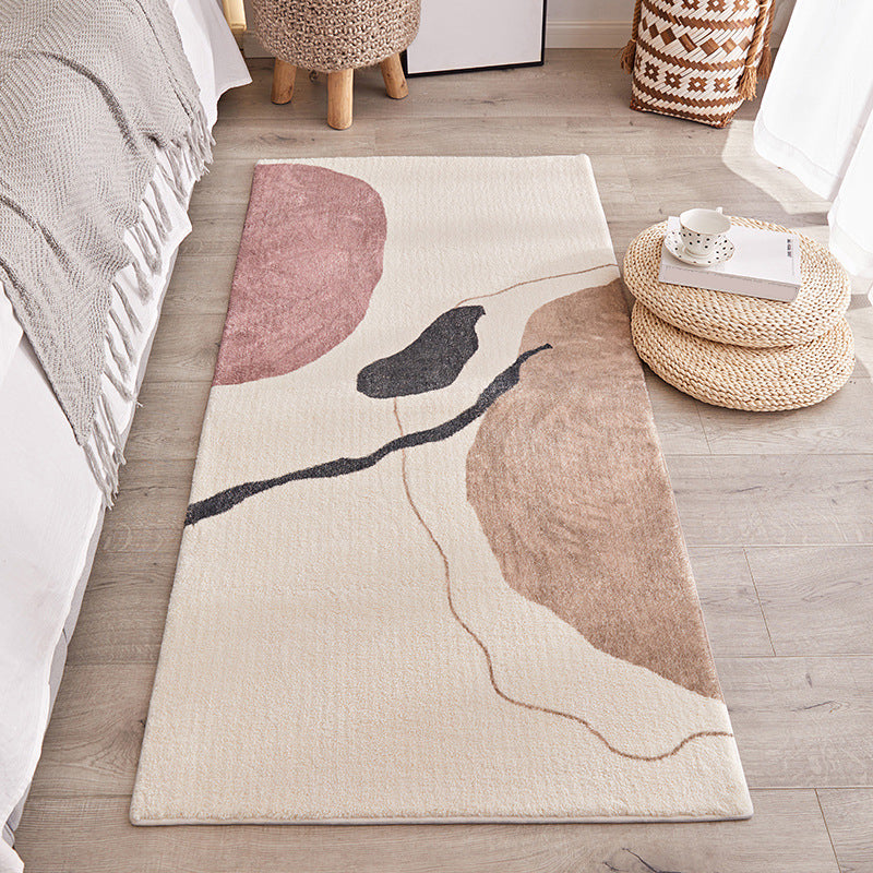 BowLift | Western Room Rug Multicolored Color Block Indoor Rug Polyester Non-Slip Backing Easy-Care Rug