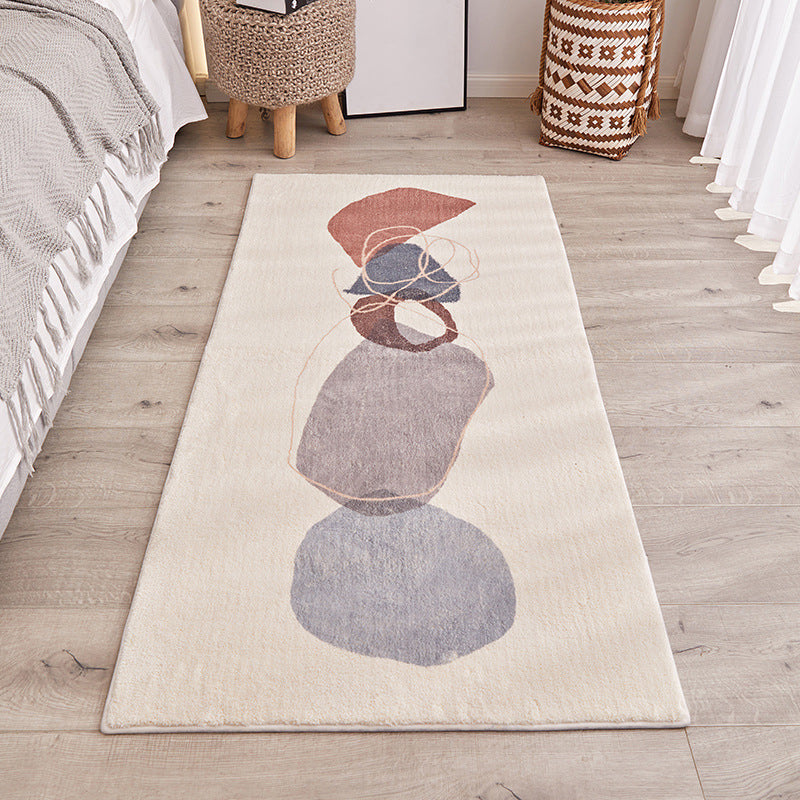 BowLift | Western Room Rug Multicolored Color Block Indoor Rug Polyester Non-Slip Backing Easy-Care Rug