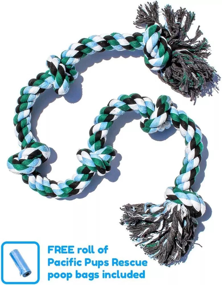 BowLift | Indestructible 6 Knot Dog Rope Toy