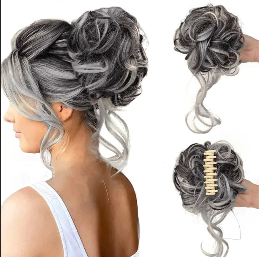 BowLift | Curly Hair Bun – Clip-in Hair Piece with Volume and Natural Look
