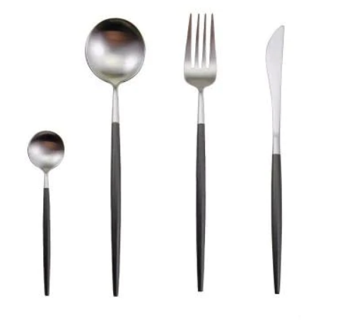 BowLift | 24-Piece Stainless Steel Gold-Silver Luxury Cutlery - RoyalGlow