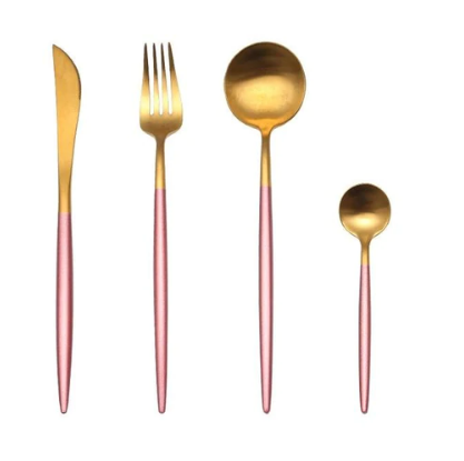 BowLift | 24-Piece Stainless Steel Gold-Silver Luxury Cutlery - RoyalGlow