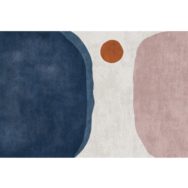 BowLift | Stylish living room rug colorful color block indoor mat polypropylene non-slip backing pet-friendly rug