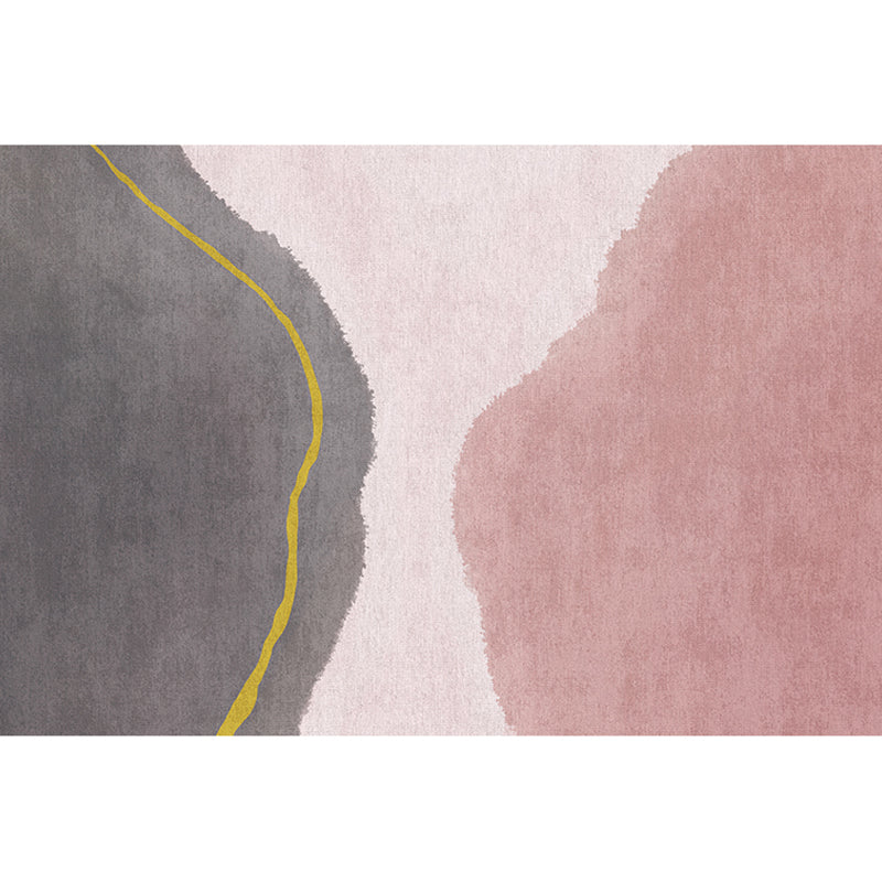 BowLift | Stylish living room rug colorful color block indoor mat polypropylene non-slip backing pet-friendly rug