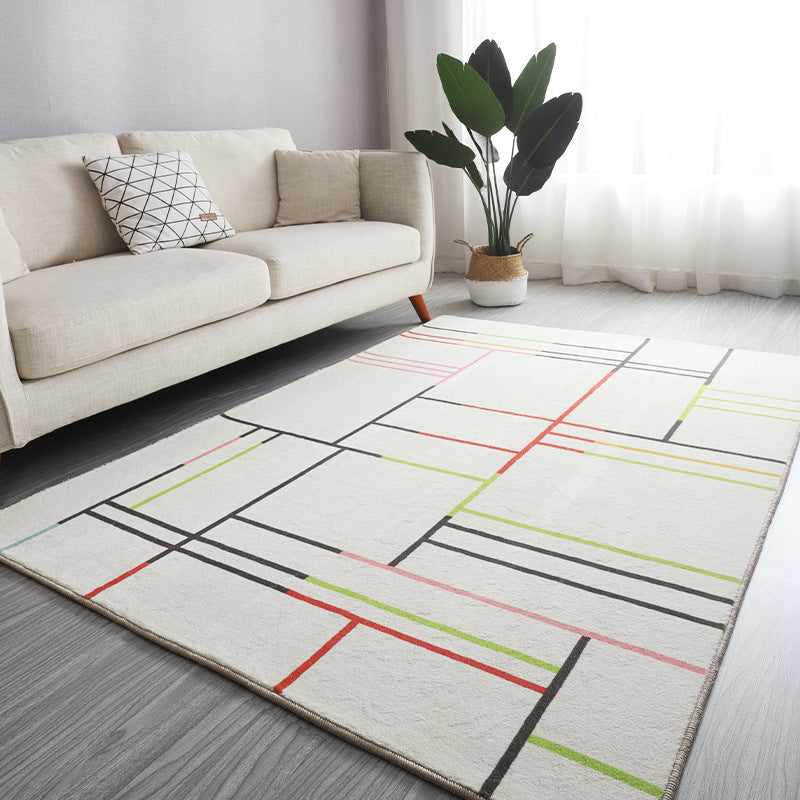 BowLift | Antique Living Room Rug Multicolored Flower Pattern Rug Non-Slip Back Pet Friendly Easy to Care Indoor Rug