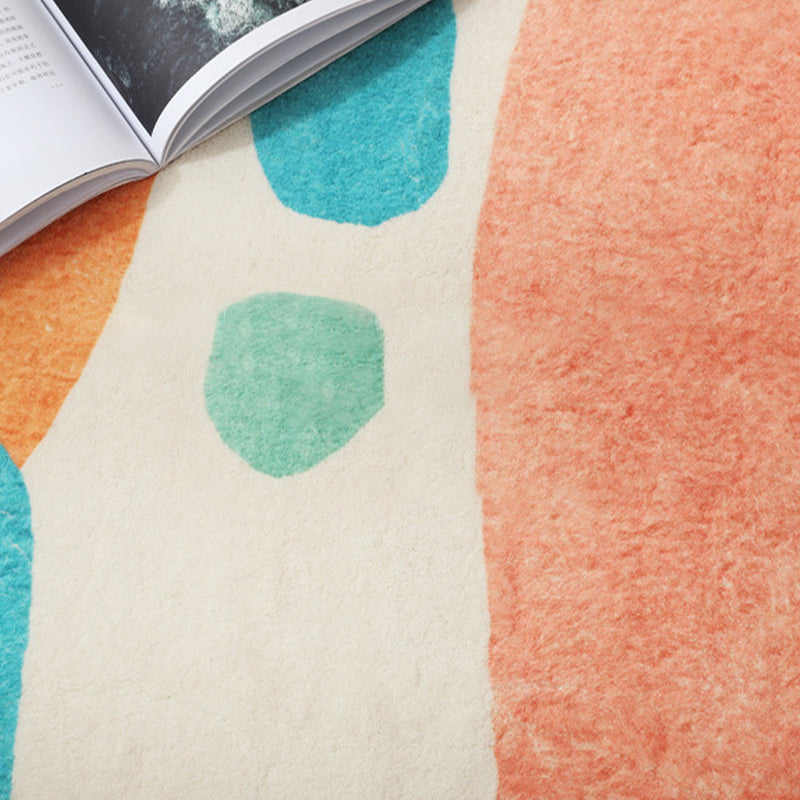 BowLift | Antique Living Room Rug Multicolored Flower Pattern Rug Non-Slip Back Pet Friendly Easy to Care Indoor Rug